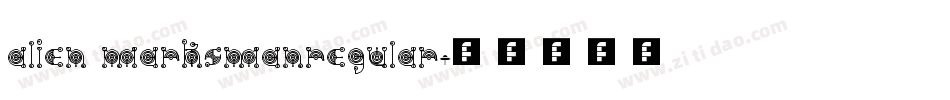 Alien MarksmanRegular字体转换